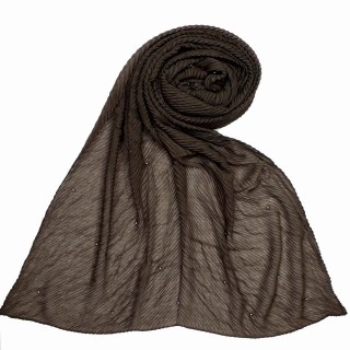 Premium crush Diamond stole- Brown 